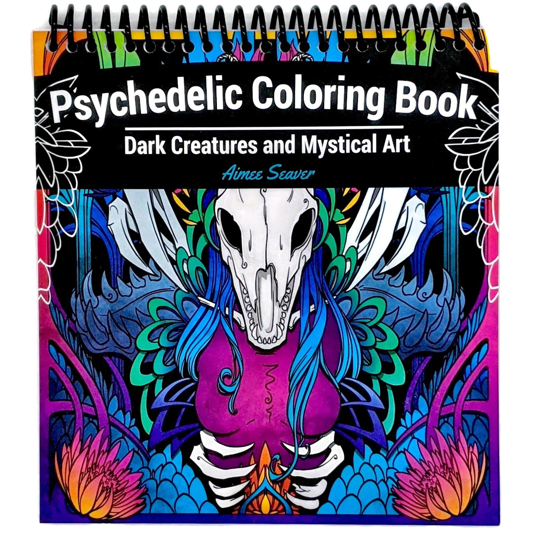 Psychedelic Coloring Book: Dark Creatures and Mystical Art